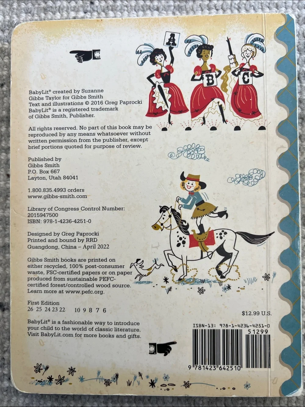 C is for Camping & V is for Vittles Board Books By Greg Paprockie